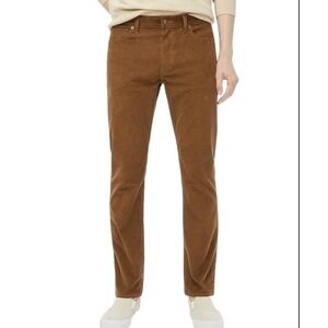 J.‎ Crew Mens Flex Straight Leg Corduroy Pant Size 34x30 Brown Contemporary